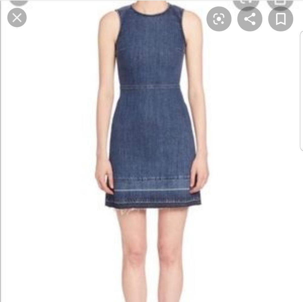 Theory "Raneid D" denim dress.